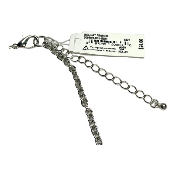 Kim Rogers Blue Crystal Single Row Necklace NWT - Picture 6 of 6